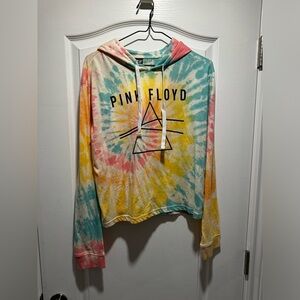 137-Light weight tie dyed Pink Floyd hoodie - in like new condition